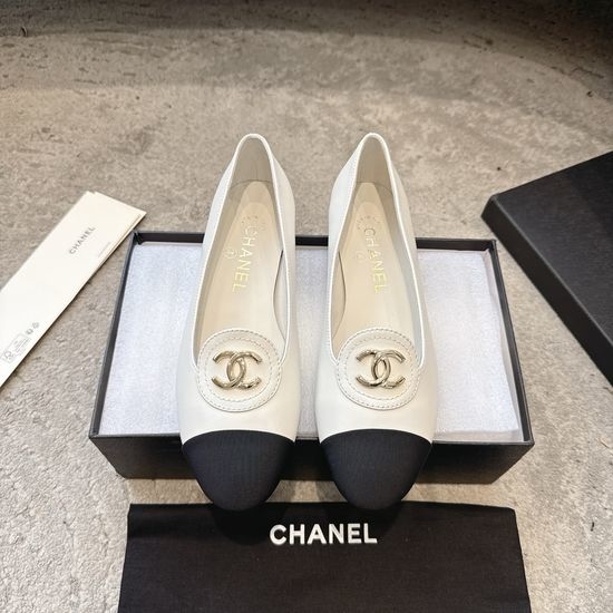 Chanel Pointed Toe Low Heel Mary Janes Versatile Daily Shoes