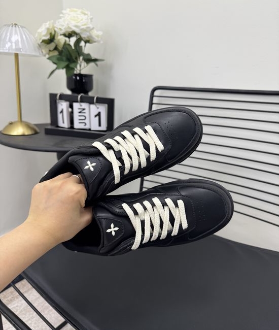 SMFK Genuine Leather Breathable Casual Walking Sneakers