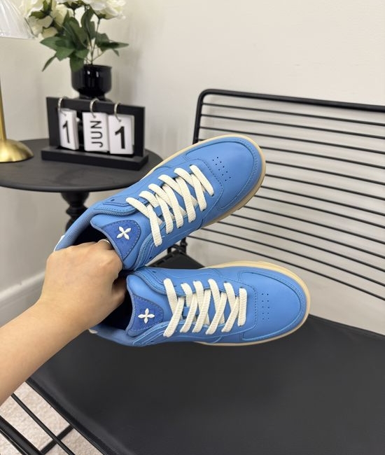 SMFK Genuine Leather Breathable Casual Walking Sneakers