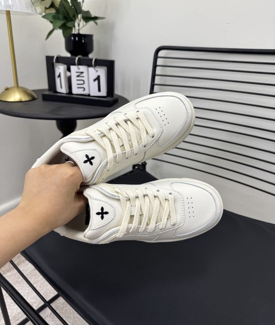 SMFK Genuine Leather Breathable Casual Walking Sneakers