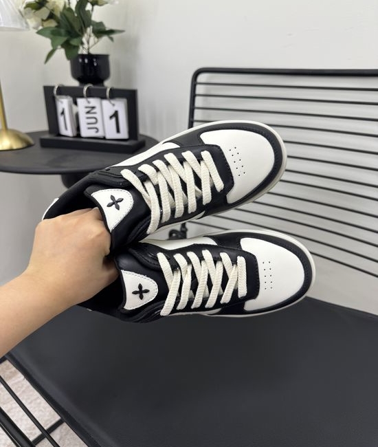 SMFK Genuine Leather Breathable Casual Walking Sneakers