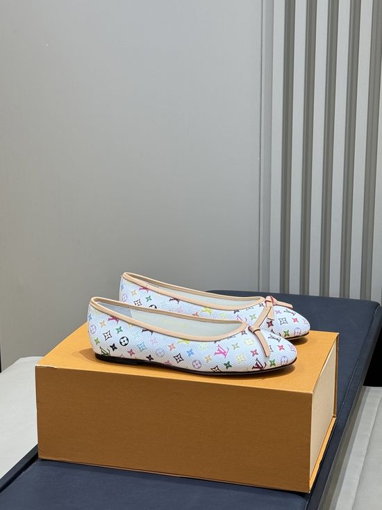 Louis Vuitton Printed Leather Mary Jane Shoes Artist Collaboration Design