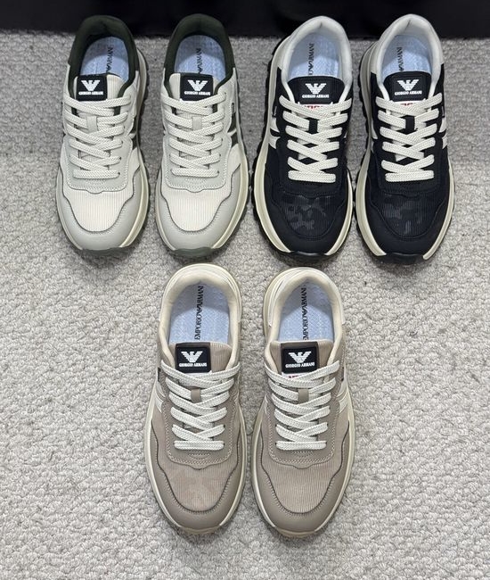 Armani Premium Leather Upper Comfortable Durable Fashion Casual Footwear