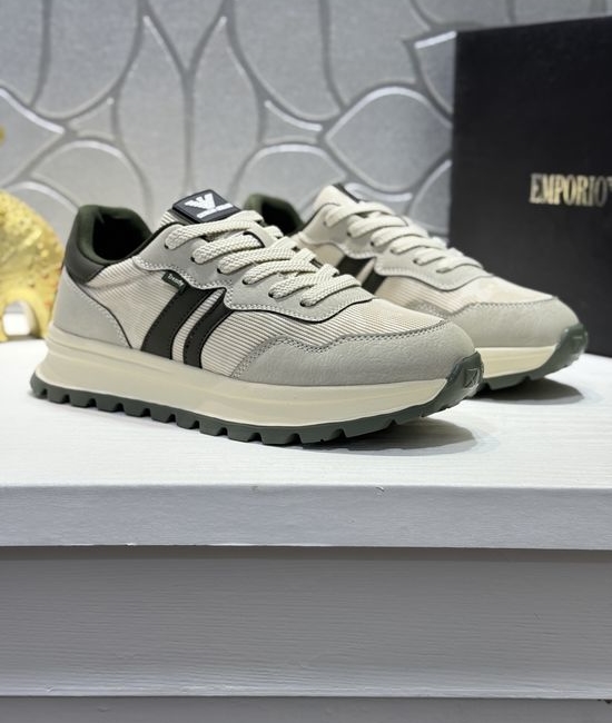 Armani Premium Leather Upper Comfortable Durable Fashion Casual Footwear