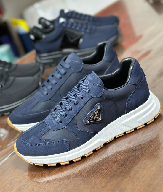 Prada Comfortable Casual Sneakers with Durable Non Slip Sole