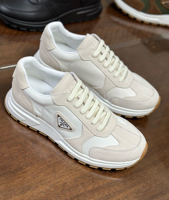 Prada Comfortable Casual Sneakers with Durable Non Slip Sole