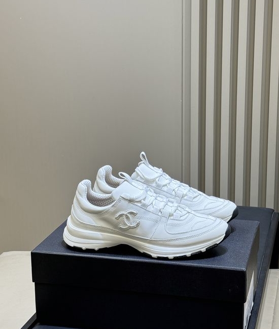 Chanel Comfortable Thick Sole Casual Sneakers With Logo Detail