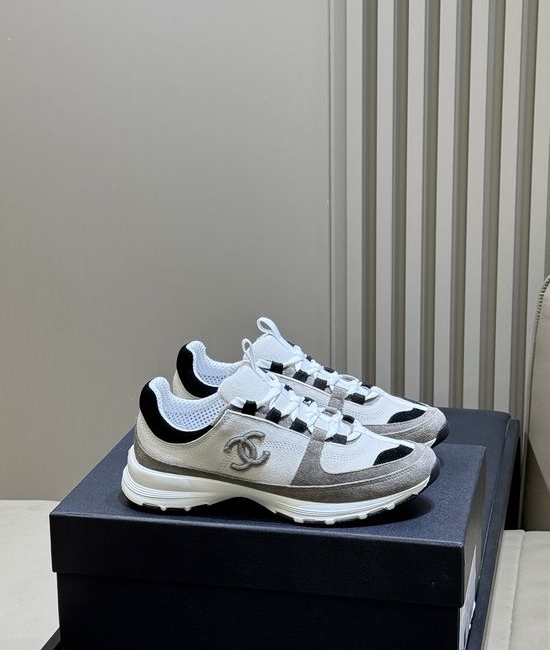 Chanel Comfortable Thick Sole Casual Sneakers With Logo Detail