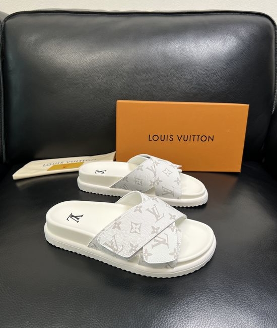 Louis Vuitton LV Color Block Soft Lining Comfortable Slide Sandals