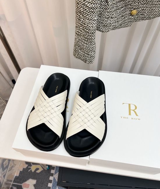 The Row Architectural Inspired Woven Leather Shoes