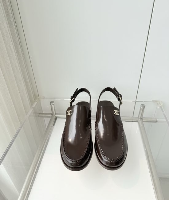 Chanel Premium Cowhide Mules Slippers Italian Leather Sole
