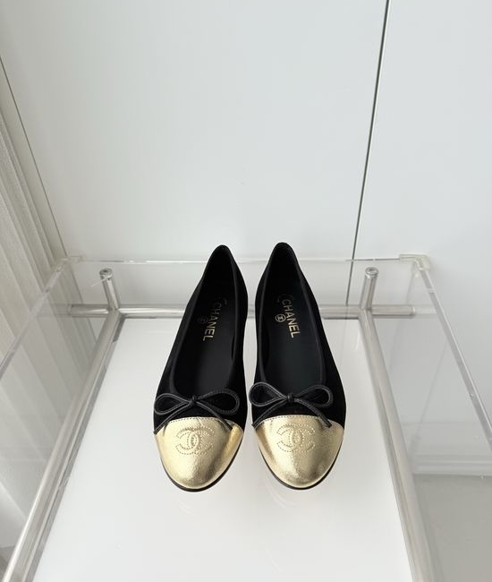 Chanel Classic Leather Sole Ballet Flats