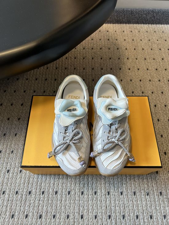 Fendi Floral Cover Trainers with Comfortable Thick Soles