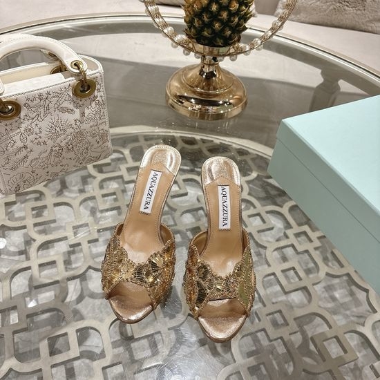 Aquazzura High Quality Pineapple Pattern High Heels