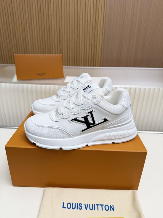 Louis Vuitton Premium Cowhide Casual Shoes with Comfort Latex Insole