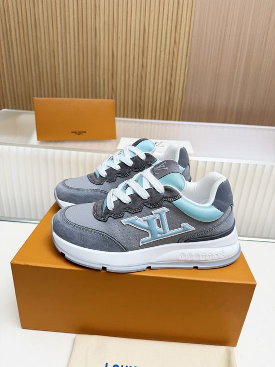 Louis Vuitton Premium Cowhide Casual Shoes with Comfort Latex Insole