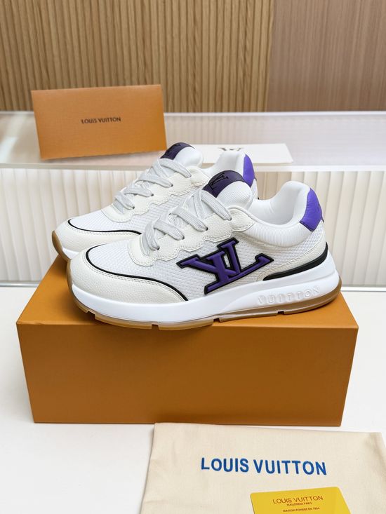 Louis Vuitton Premium Cowhide Casual Shoes with Comfort Latex Insole