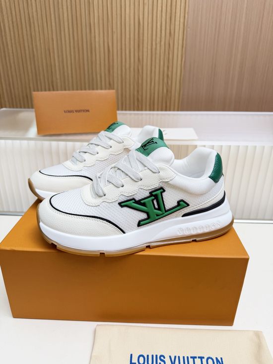 Louis Vuitton Premium Cowhide Casual Shoes with Comfort Latex Insole