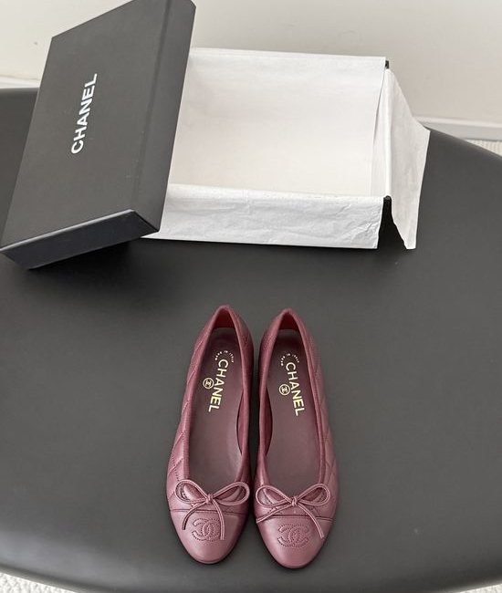Chanel Classic Round Toe Comfortable Flat Ballet Shoes