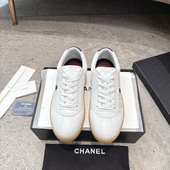 Chanel Suede Casual Sneakers Soft Breathable Non-slip Daily Shoes