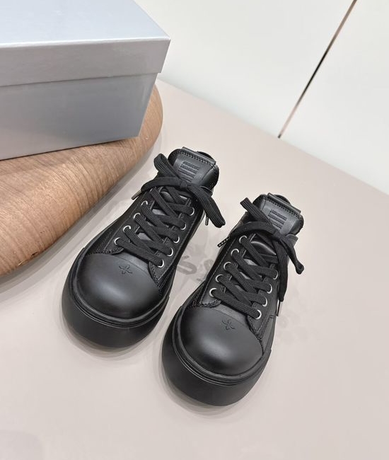 SMFK Minimalist Genuine Leather Casual Shoes with Thick Sole