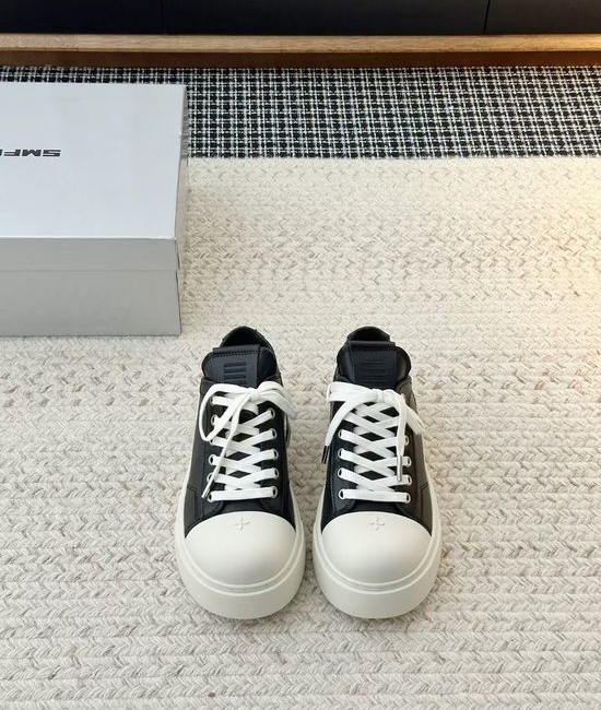 SMFK Minimalist Genuine Leather Casual Shoes with Thick Sole