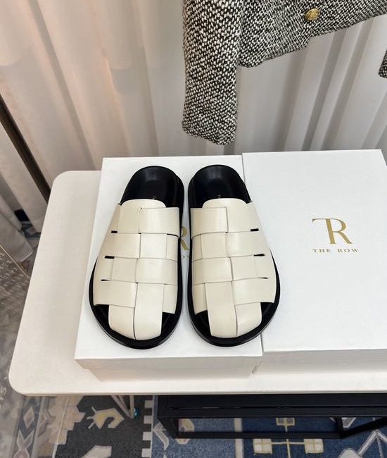 The Row Architectural Inspired Woven Leather Shoes