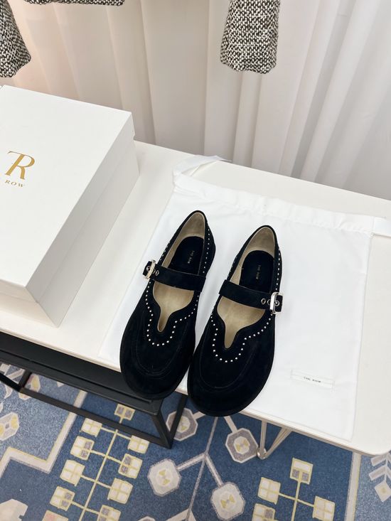 The Row Vintage Loafers with Handcrafted Metal Rivets