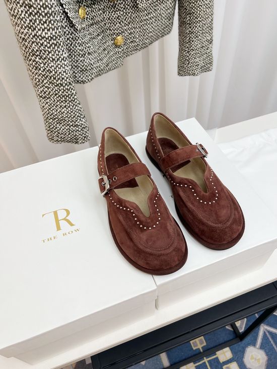 The Row Vintage Loafers with Handcrafted Metal Rivets
