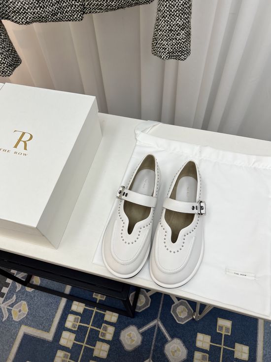 The Row Vintage Loafers with Handcrafted Metal Rivets
