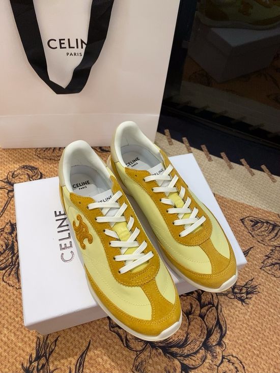 Celine Casual Leather Sneakers Lightweight Comfortable Daily Wear Shoes