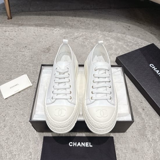 Chanel Quilted Platform Mary Jane Shoes with Buckle Detail