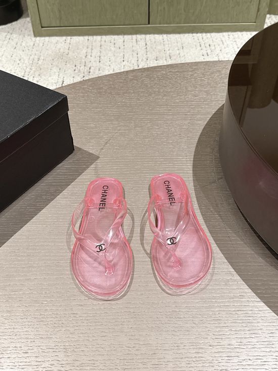 Chanel Sparkly Crystal Decor Non-slip Comfort Casual Jelly Sandals