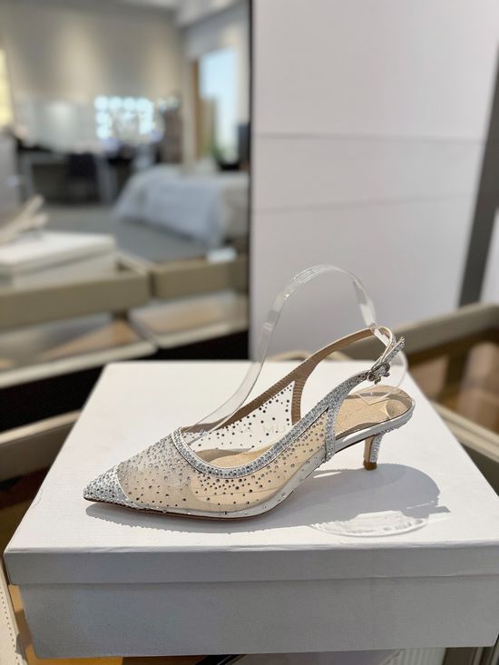 Gianvito Rossi Rhinestone Mesh Pointed Toe Stiletto Heel Sandals