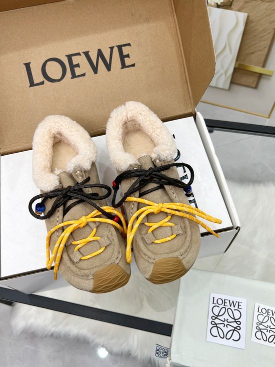 Loewe Retro Mixed Color Soft Sole Non Slip Casual Sneakers