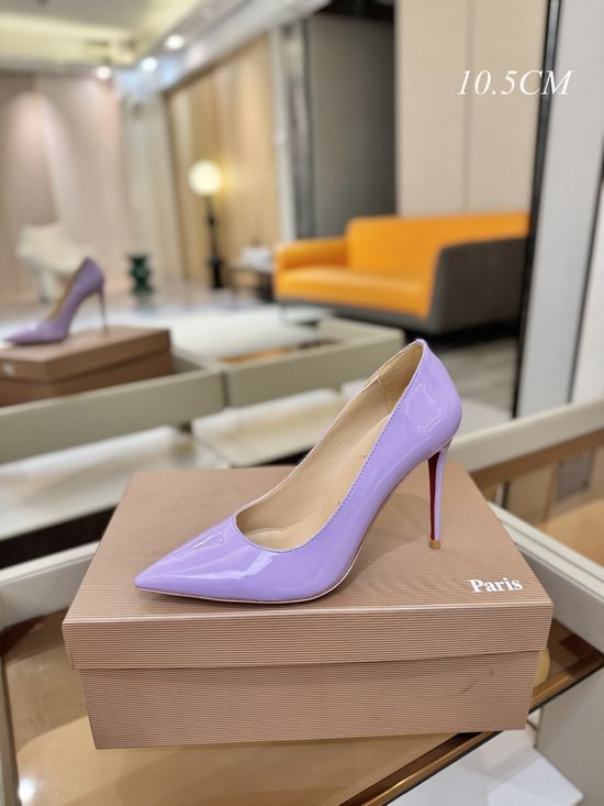 Christian Louboutine Patent Leather Classic Pointed Toe Stiletto Heel Pumps