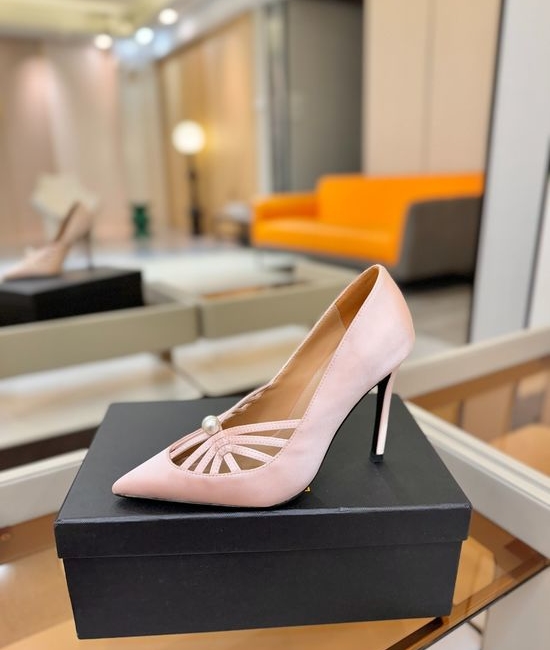 Alevi Milano Rhinestone Decorated Woven Cutout Stiletto Heel Dress Shoes