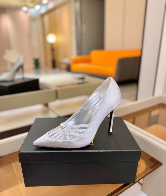 Alevi Milano Rhinestone Decorated Woven Cutout Stiletto Heel Dress Shoes