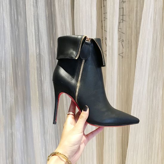 Christian Louboutine Elegant Pointed Toe Stiletto High Heel Boots