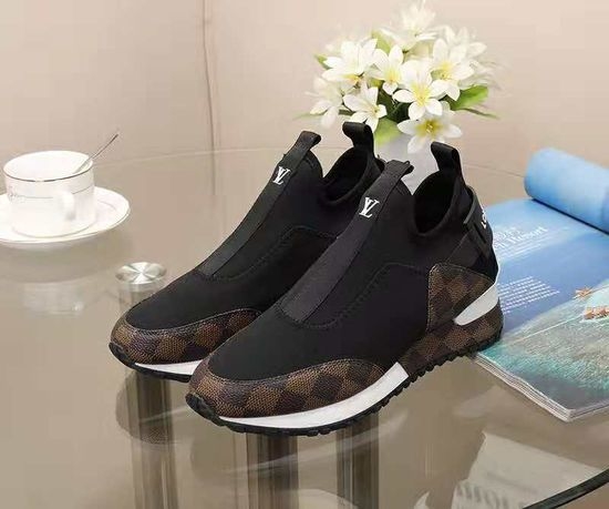 Louis Vuitton LV Stretchy Fabric Stitched Leather Comfortable Casual Sneakers