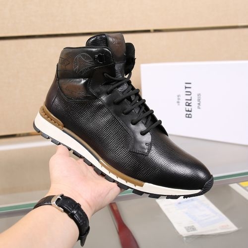 Berluti Patina Hand-painted Boots Leather Lining Sole