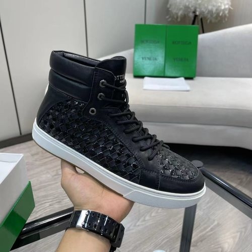 Bottega Veneta BV Woven Leather Ankle Boots