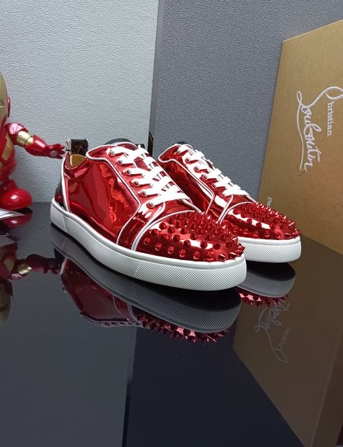 Christian Louboutin Low-top Spike Red Sole Shoes