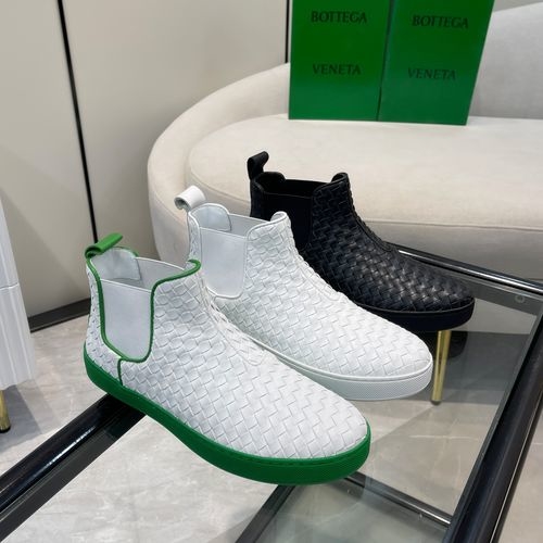 Bottega Veneta BV Knitted Couple Ankle Boots With Elastic