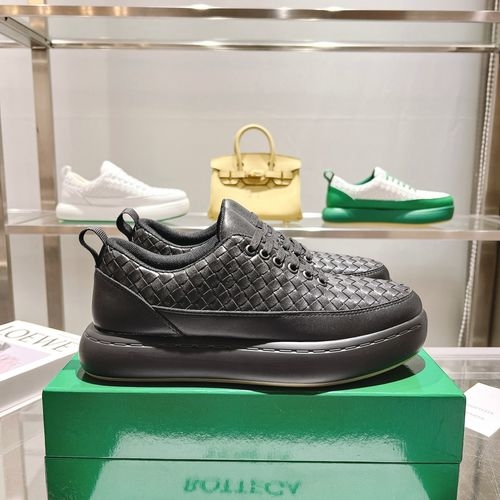 Bottega Veneta BV Woven Leather Casual Shoes