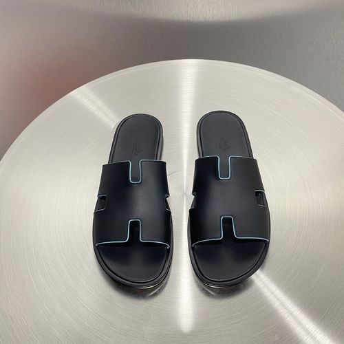 Hermes Classic H Slippers With Leather Outsole