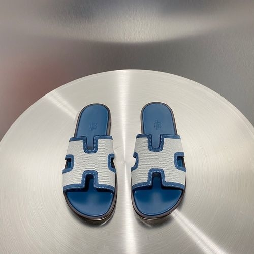 Hermes Classic H Slippers With Leather Outsole