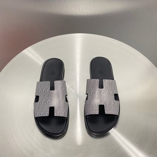 Hermes Classic H Slippers With Leather Outsole