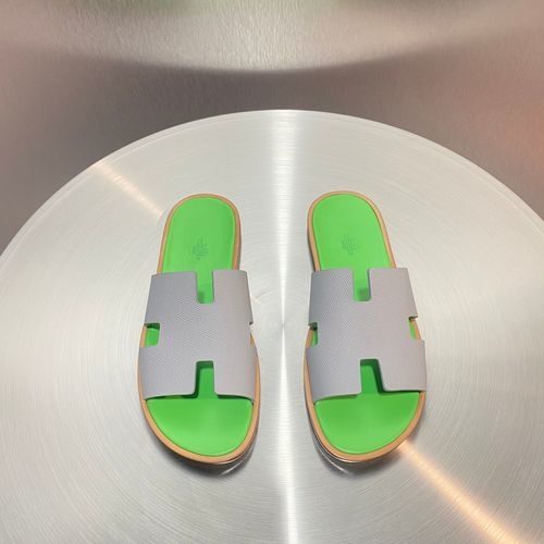 Hermes Classic H Slippers With Leather Outsole