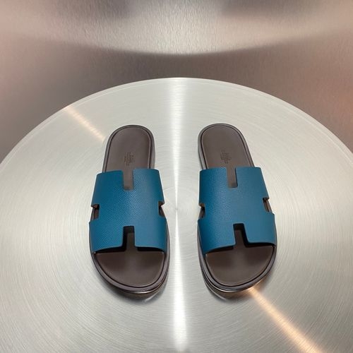 Hermes Classic H Slippers With Leather Outsole